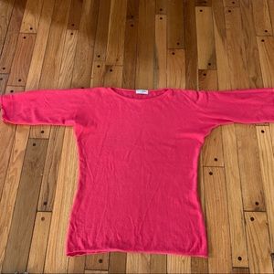 Yves Saint Laurent Pink Boat Neck Sweater